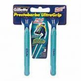 Aparelho de Barbear GILLETTE Prestobarba Ultra Grip com 2 Un